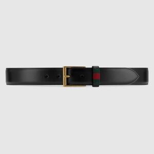 COPY - Gucci Men's Leather Belt With Web